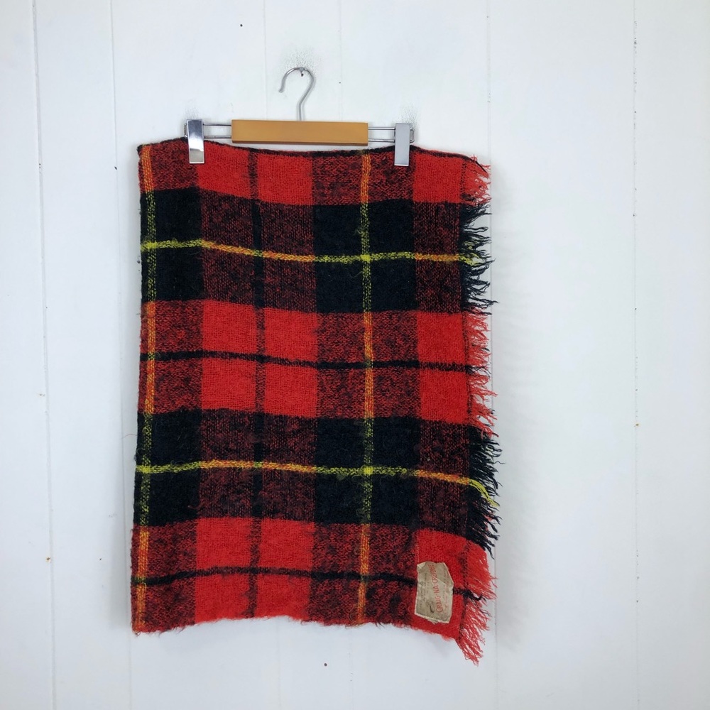 Vintage 60s Craig-Na-Creidhe Mohair Wool Blanket